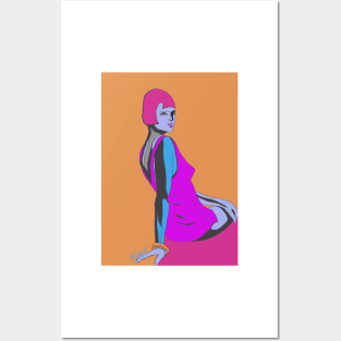 Pink hairdo Posters and Art